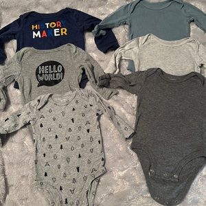 Long sleeve onesies bundle
